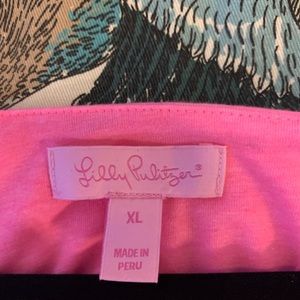 Pink cold shoulder Lilly Pulitzer top